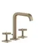 AXOR-HG-AXOR-Citterio-E-3-Loch-Waschtischarmatur-170-mit-Rosetten-und-Zugstangen-Ablaufgarnitur-Brushed-Nickel-36108820 gallery number 1